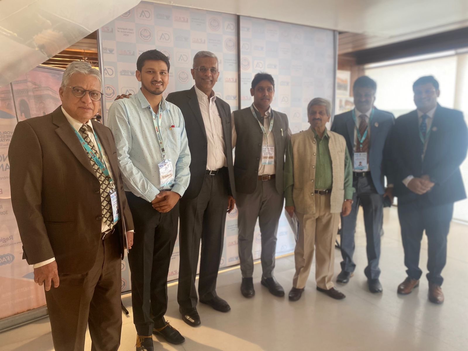 Chintan Shah with delegates