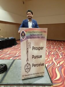 Chintan Shah addressing at CA association