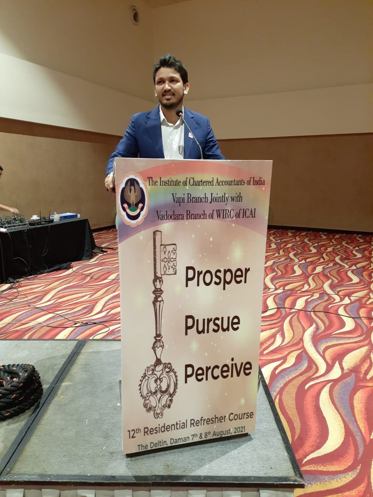 Chintan Shah addressing at CA association