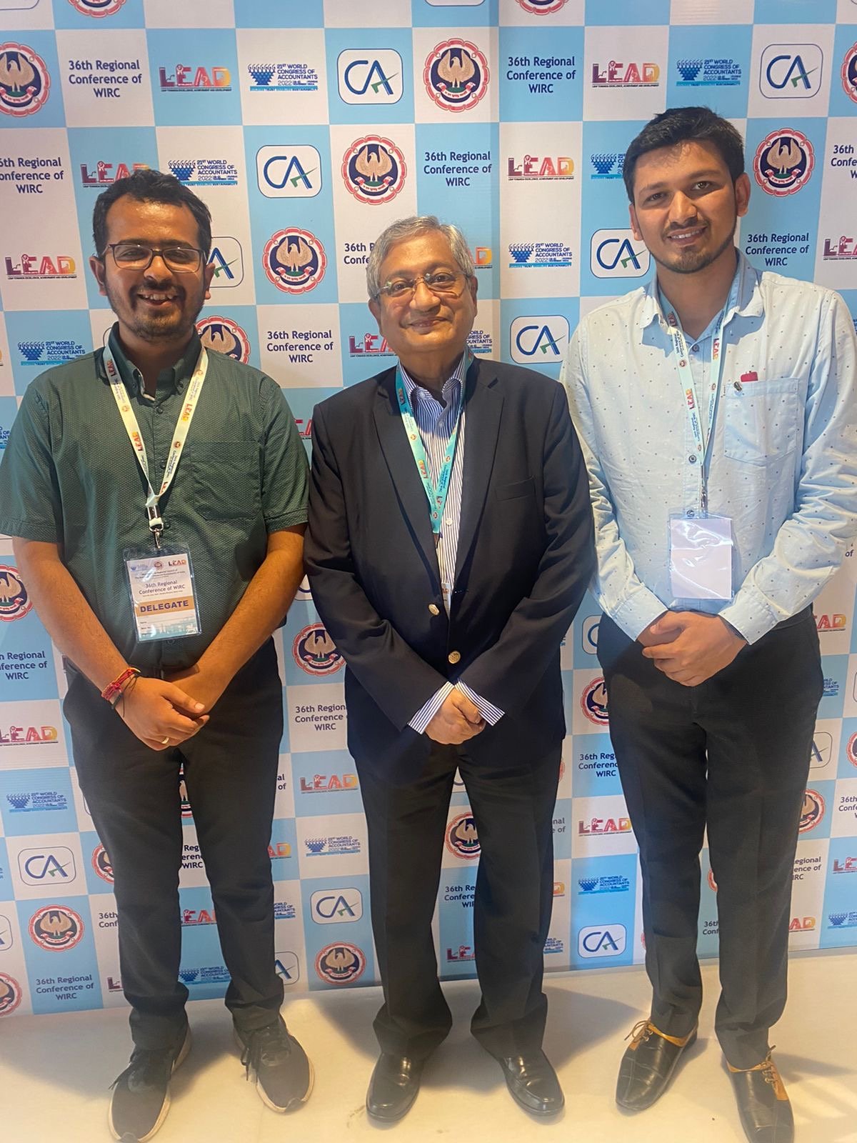 Chintan Shah with delegates